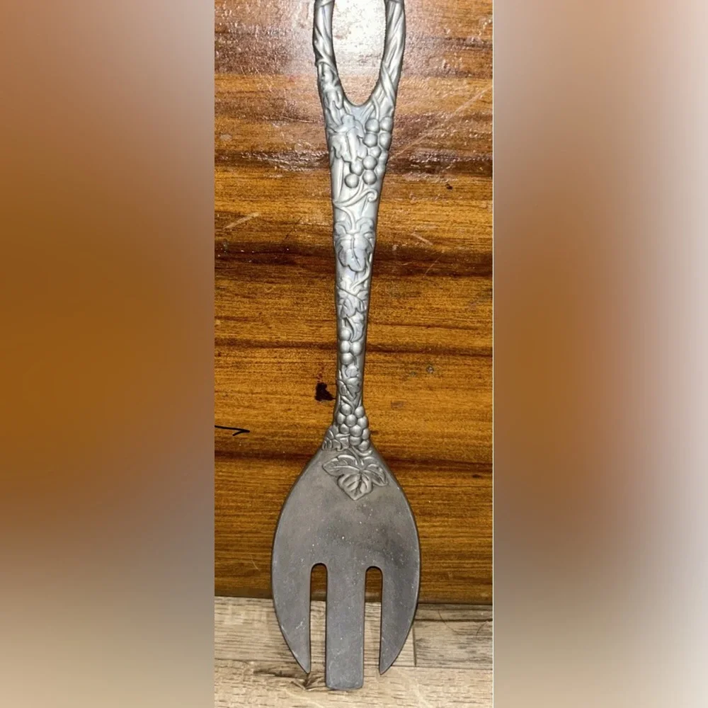 LENOX Serving Fork Grape Weave Serving Flatware 11” lightweight